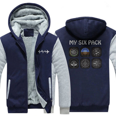 MY SIX PACK ZIPPER SWEATER THE AV8R